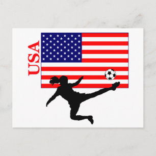 Carte Postale Football féminin USA