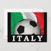 Carte Postale Football italien (Devant / Derrière)