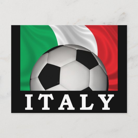 Carte Postale Football italien (Devant)