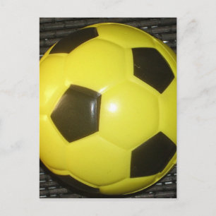 Carte Postale Football Jaune et Noir (Football)