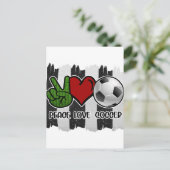 Carte Postale Football Paix et Amour (Debout devant)