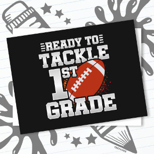 Carte Postale Football Premier Jour 1Ème Année Retour À L'École