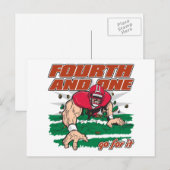 Carte Postale Football quatrième et un (Devant / Derrière)