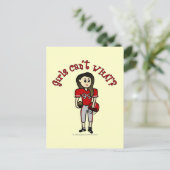 Carte Postale Football rouge clair (Debout devant)