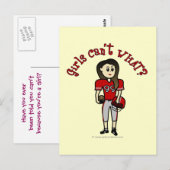 Carte Postale Football rouge clair (Devant / Derrière)