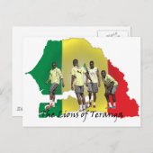 Carte Postale Football Sénégal (Devant / Derrière)