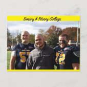 Carte Postale Football universitaire ! (Devant)