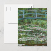 Carte Postale Footbridge Claude Monet Art français (Devant / Derrière)