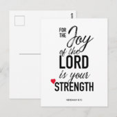 Carte postale 'For the Joy' (Devant / Derrière)