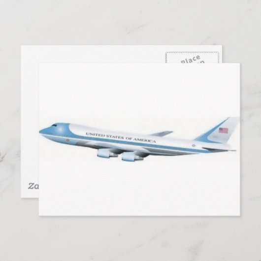 Carte Postale Force aérienne 1 (Devant / Derrière)