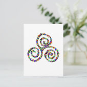 Carte Postale Force du Triskelion celtique (Debout devant)