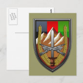 Carte Postale Forces des États-Unis Afghanistan (Devant / Derrière)