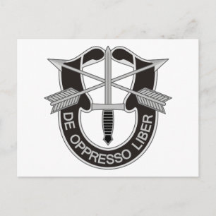 Carte Postale Forces spéciales SF De Oppresso Liber