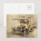Carte Postale Ford classique (Devant / Derrière)