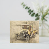 Carte Postale Ford classique (Debout devant)