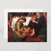 Carte Postale Ford Madox Brown - Jésus lavant les pieds de Pierr (Devant / Derrière)
