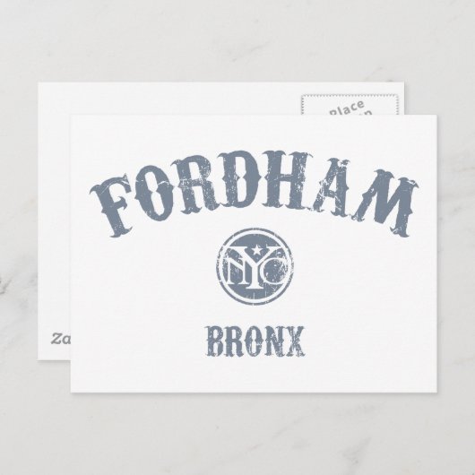 Carte Postale Fordham (Devant / Derrière)