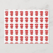 Carte Postale Foreign Language greetings telephone pattern (Devant)