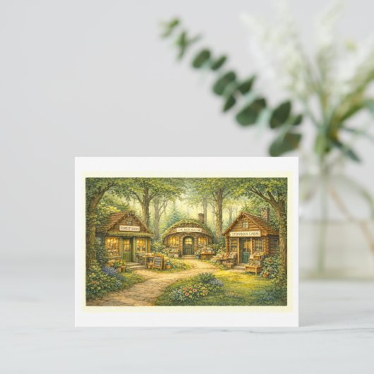 Carte Postale Forest Bookstores (Debout devant)