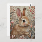 Carte Postale Forest Guardian - Le lapin Brown (Devant / Derrière)