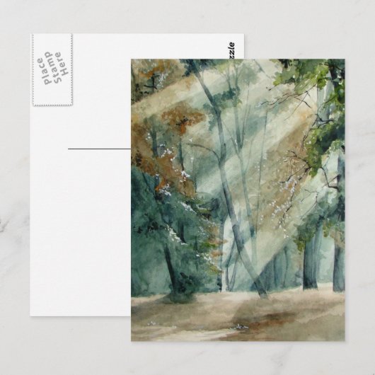 Carte Postale forêt (Devant / Derrière)
