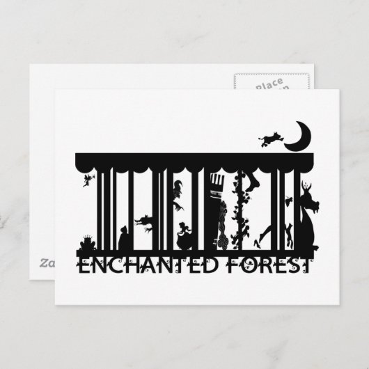 Carte Postale forêt (Devant / Derrière)