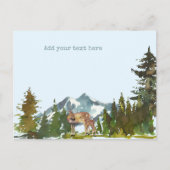 Carte Postale Forêt Aventure Cerfs rustiques (Devant)