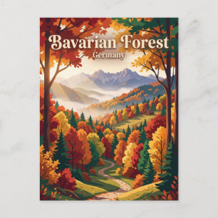 Carte Postale Forêt bavaroise Allemagne