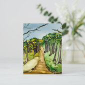 Carte Postale Forêt d'arbres (Debout devant)