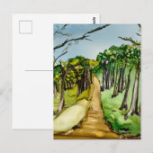 Carte Postale Forêt d'arbres (Devant / Derrière)