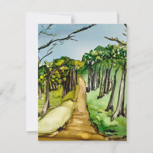 Carte Postale Forêt d'arbres