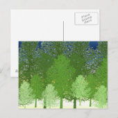 Carte Postale Forêt d'arbres (Devant / Derrière)