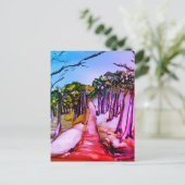 Carte Postale Forêt d'arbres (Debout devant)