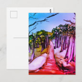 Carte Postale Forêt d'arbres (Devant / Derrière)