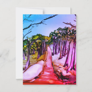 Carte Postale Forêt d'arbres