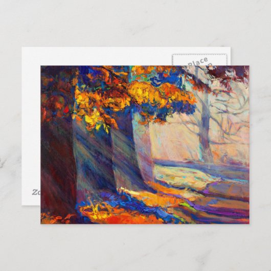 Carte Postale Forêt d'automne (Devant / Derrière)