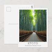 Carte Postale Forêt de bambou Arashiyama personnalisée (Devant / Derrière)