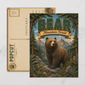 Carte Postale Forêt de Bear Mountain POPCUT (Devant / Derrière)