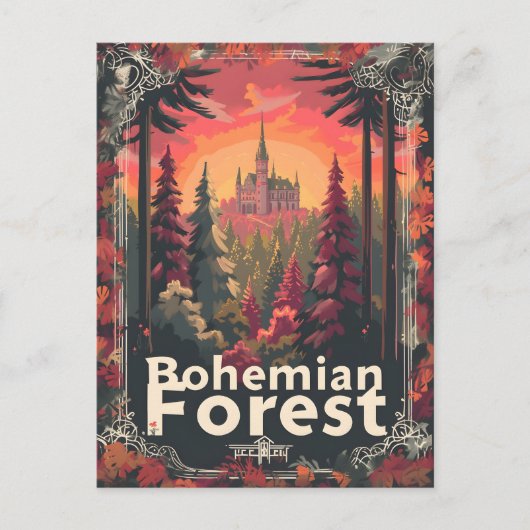 Carte Postale Forêt de Bohême (Devant)