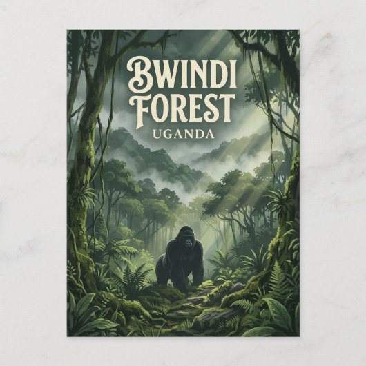 Carte Postale Forêt de Bwindi, Kanungu, Ouest (Devant)
