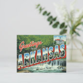 Carte Postale Forêt de cascade de l'Arkansas (Debout devant)