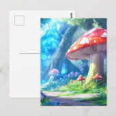 Carte Postale Forêt de champignons (Devant / Derrière)