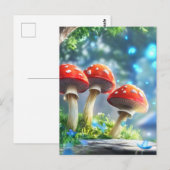Carte Postale Forêt de champignons (Devant / Derrière)
