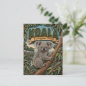 Carte Postale Forêt de eucalyptus de koala POPCUT (Debout devant)
