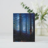 Carte Postale forêt de galaxie bois profond (Debout devant)