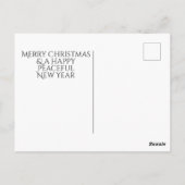 Carte Postale Forêt de neige de cerfs de Noël (Dos)