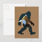 Carte Postale Forêt de nuit Bigfoot (Devant / Derrière)