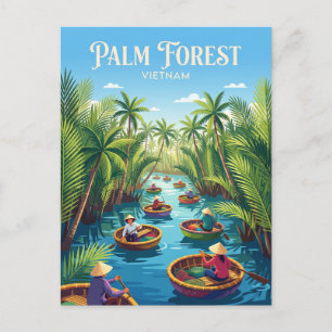 Carte Postale Forêt de palmiers Nipa de Cẩm Thanh Vietnam
