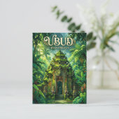 Carte Postale Forêt de singes d'Ubud Indonésie (Debout devant)