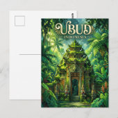 Carte Postale Forêt de singes d'Ubud Indonésie (Devant / Derrière)